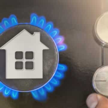 What Are the Basics of Furnace Filters? A model showing the concept of gas heating a home.